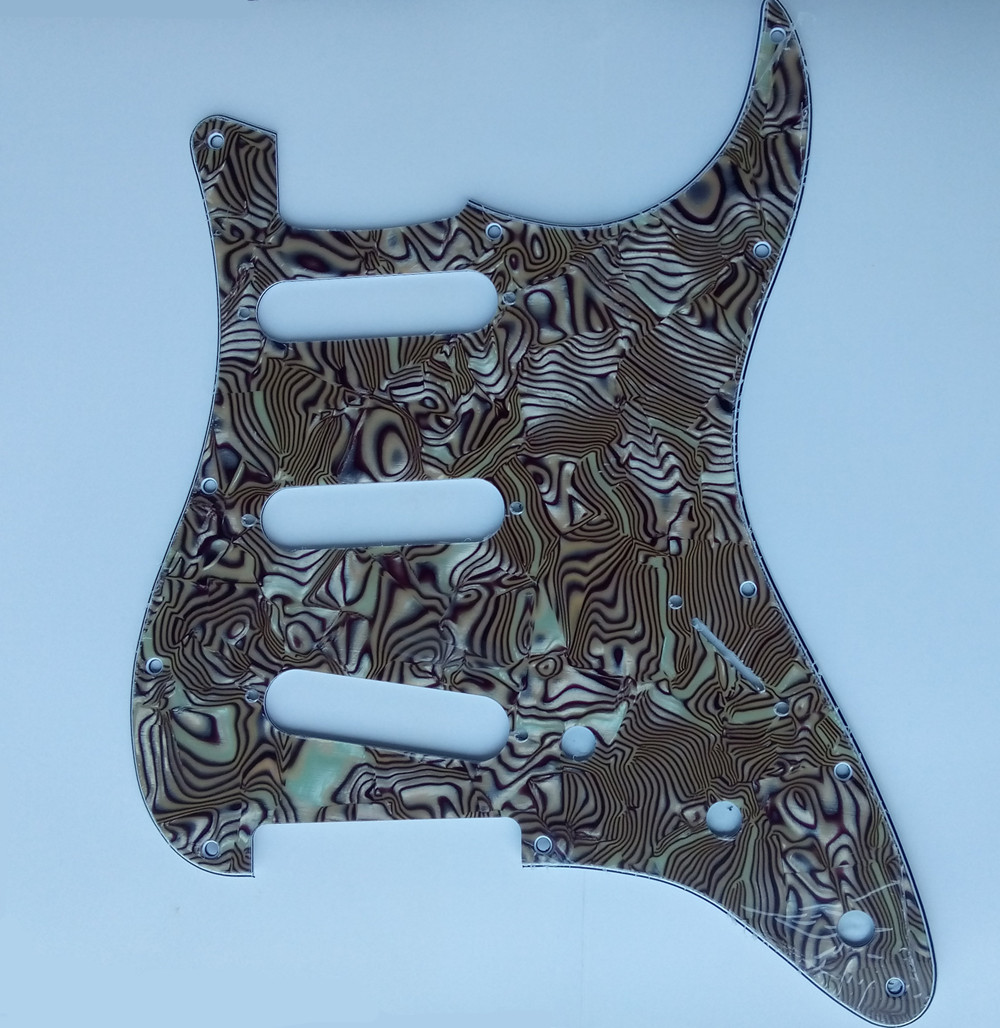 bronze strat pickguard