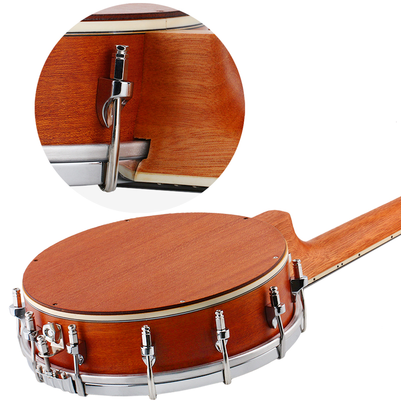 Kmise 4 cuerdas banjo lele banjo ukulele uke concierto 23 pulgadas tamaño sapele con bolsa sintonizador 