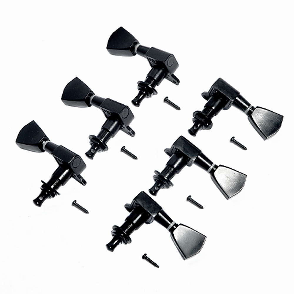 6pcs 3l3r Guitar Tuning Pegs Machine Head Tuners Black For Gibson Replacementmusical Instrument