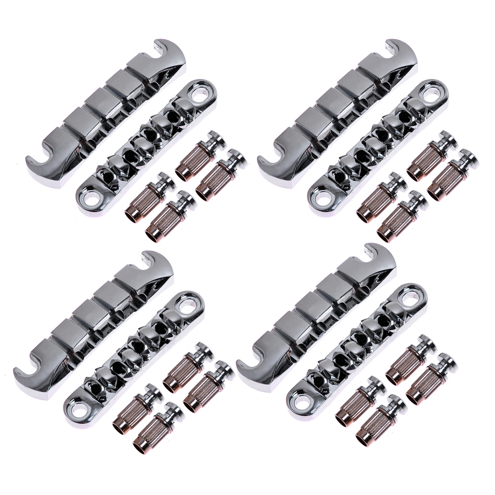 4pcs-bk-08-chrome-ultimate-bass-guitar-bridge-tailpiece-w-lock-musical