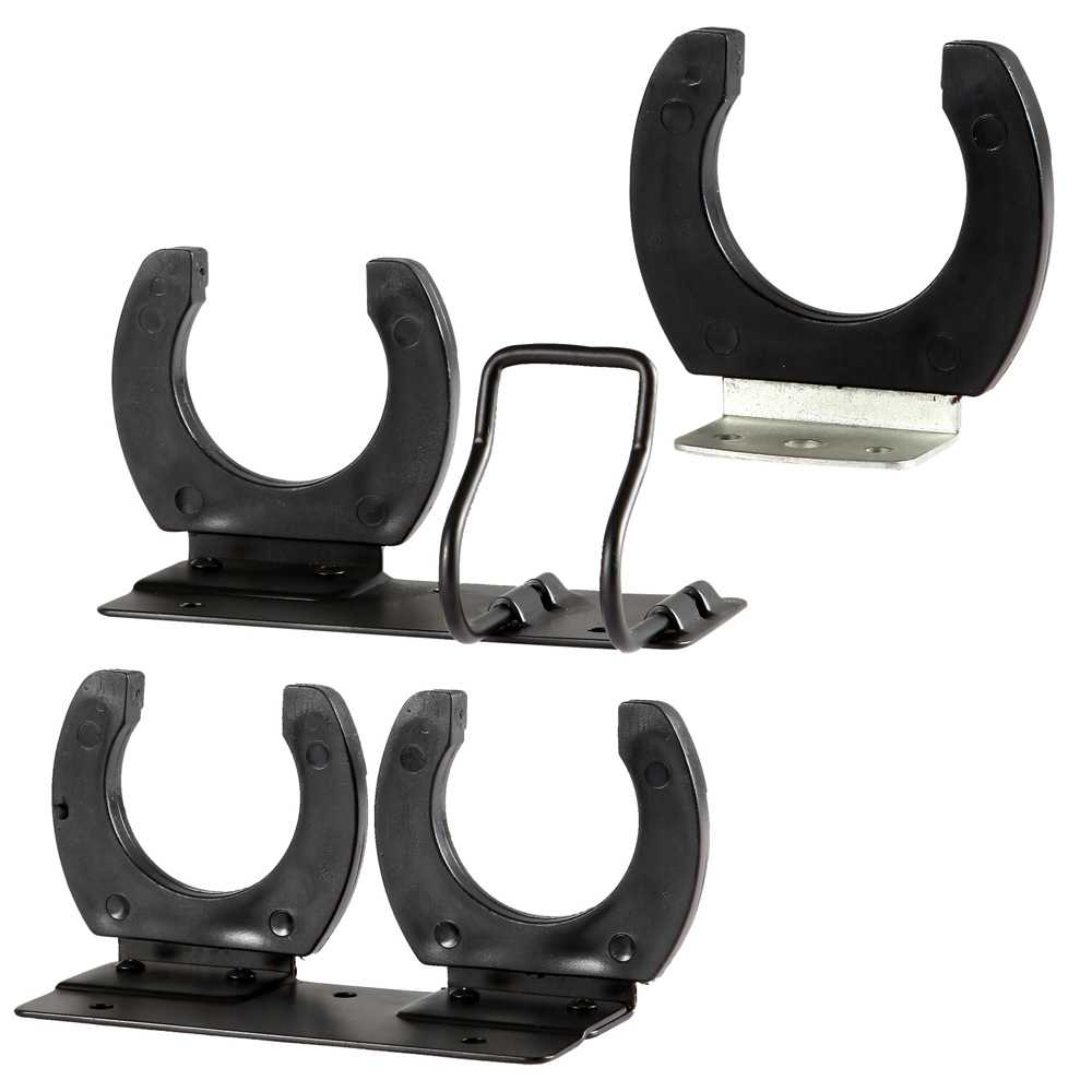 3sets Black Microphone Hook Holder Wall Mount Clip Clamp Wireless/wired