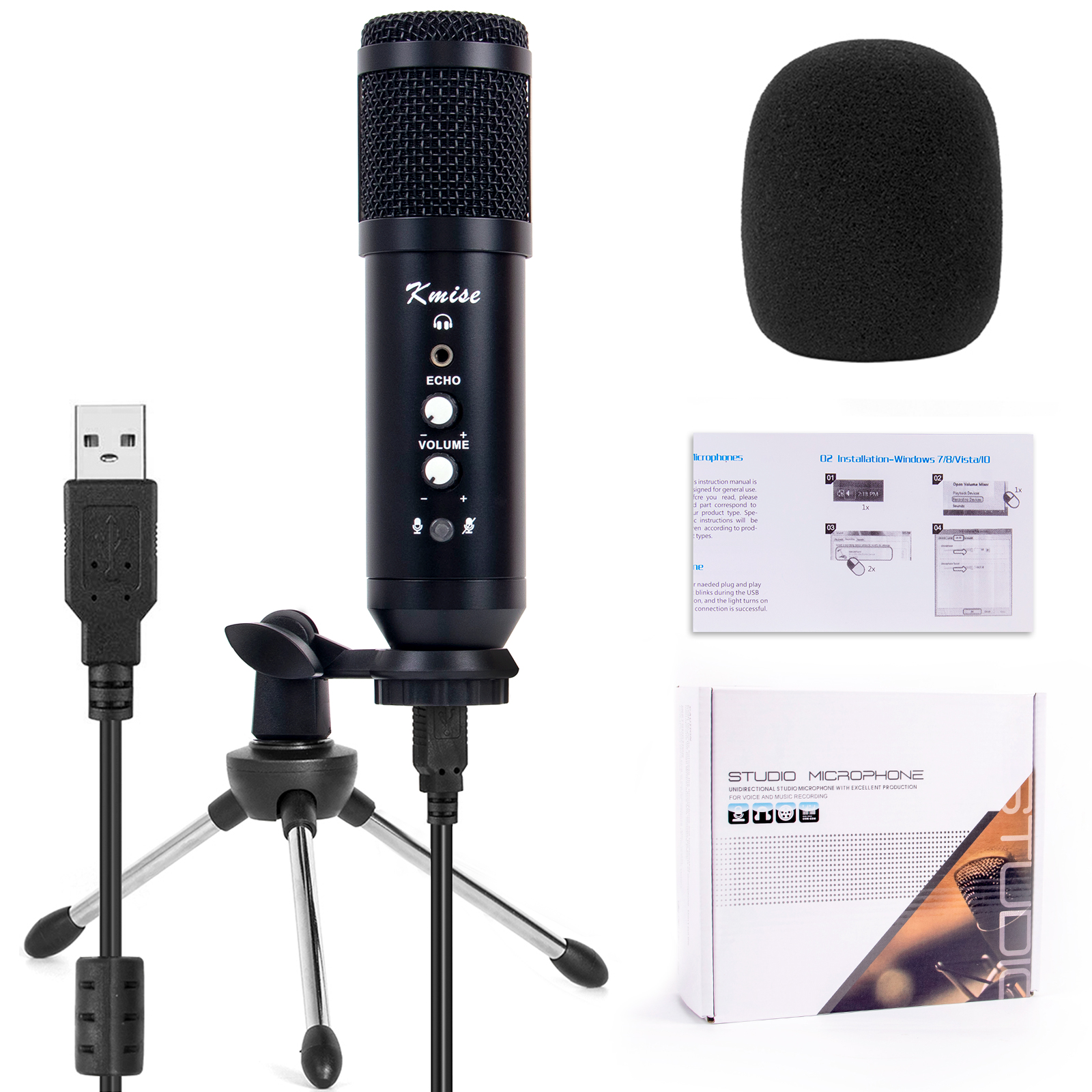 USB Condenser Microphone for Window&Mac,Multipur...