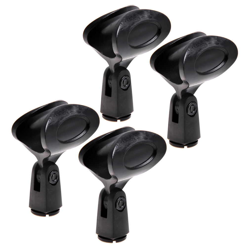 8pcs Black Rubber Mic Clips Microphone Shockmount Holder On-stage ...